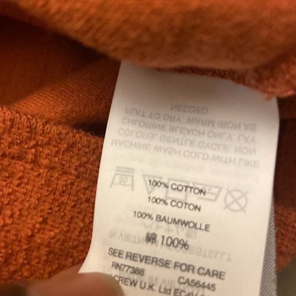 ⭐️ Madewell Textured Rust knot front Cropped Too size xs - Picture 9 of 9